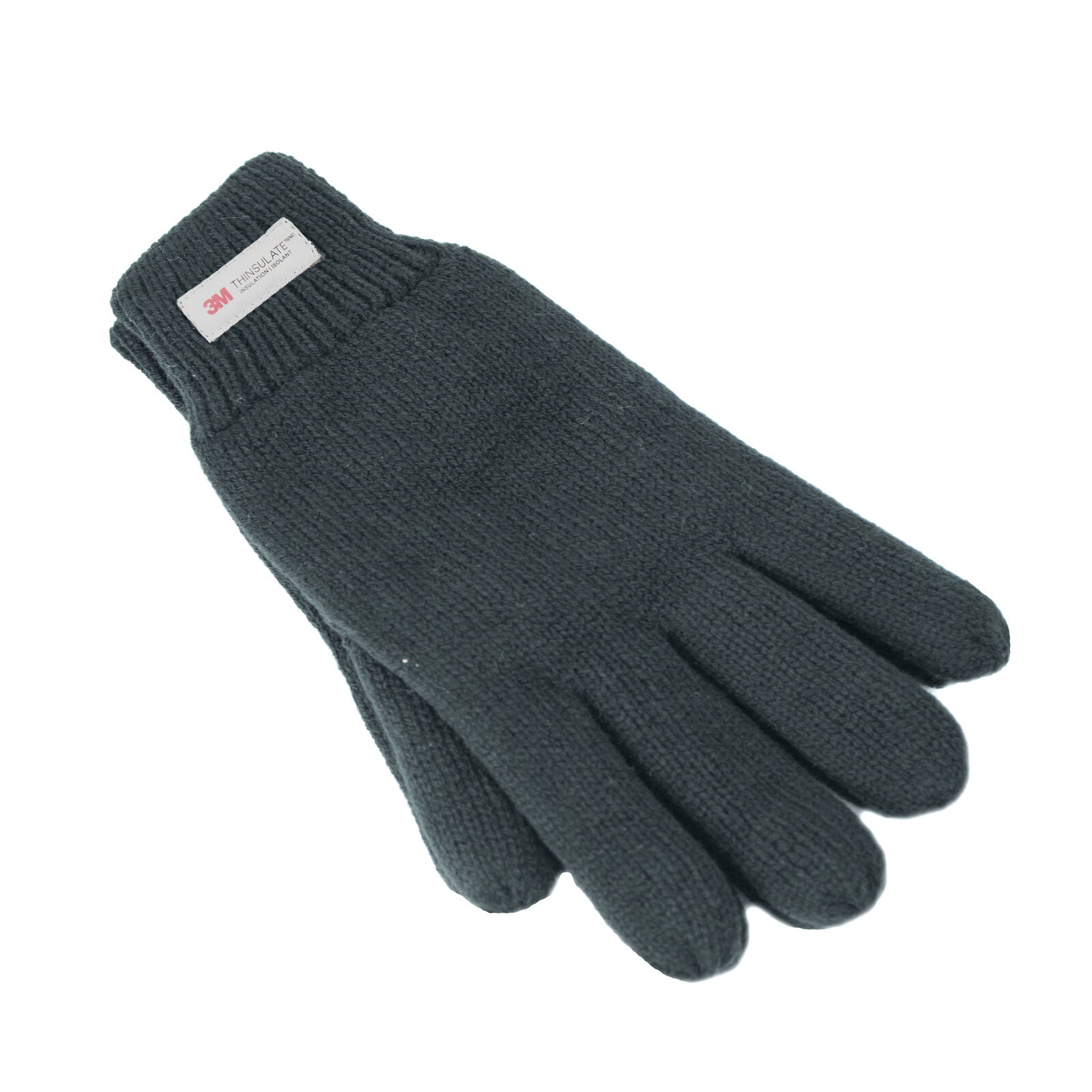 Dents 3M THINSULATE Gloves Snow Ski Knitted Polar Fleece Thermal Plain Winter - Charcoal